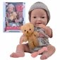 WOOPIE ROYAL Lalka Bobas 36 cm w Ubranku z Misiem Akcesoria do Karmienia 