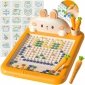 WOOPIE Tablica Magnetyczna Montessori MagPad Do Rysowania Królik Marchewka 