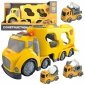 WOOPIE Duża Żółta Laweta City Truck Efekty Dźwiękowe i Świetlne 