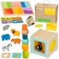 TOOKY TOY Box Pudełko XXL Montessori Edukacyjne 7w1 Sensoryczne 31-36 Mies. 