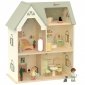 CLASSIC WORLD Wielki Drewniany Domek dla Lalek z mebelkami 