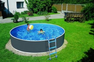 Basen kanadyjski Miami Grafit 3,6 x 1,2 m  - Zestaw 