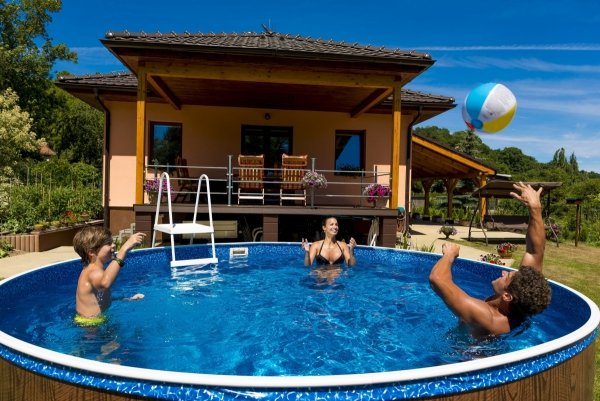 Basen kanadyjski Miami 4,6x1,2m Premium z inwerterową pompą ciepła Mr. Eco 5kW i bypassem