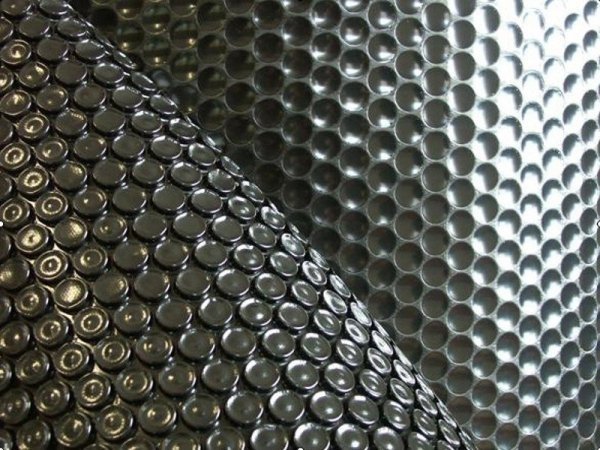 Płachta solarna owalna 7 X 3,5 m czarna 360 mic