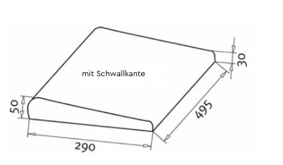 Kamień brzegowy Hobby Pool BWT - piaskowy do basenu owalnego 7 x 3,5 m