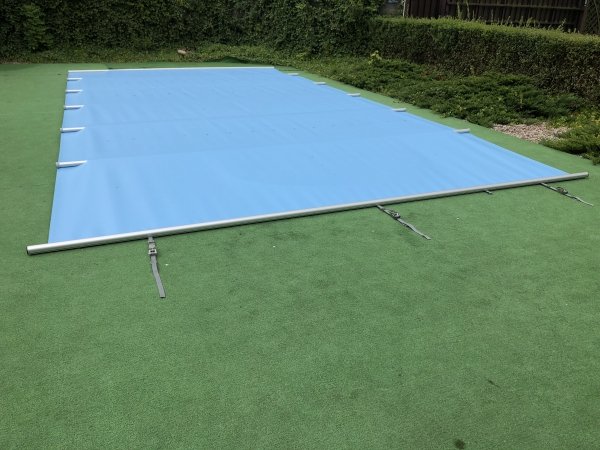 Przykrycie bezpieczne - model standard - prostokątny - do basenu 6x3m