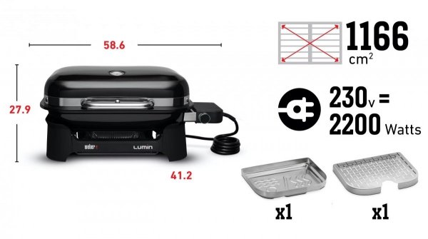 Grill elektryczny Lumin Compact Weber 91010979
