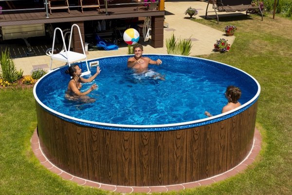 Basen kanadyjski Miami 3,6x1,2m Premium z inwerterową pompą ciepła Mr. Eco 5kW i bypassem