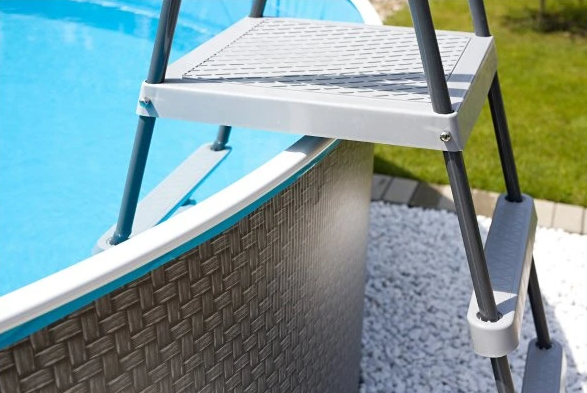 Drabinka metalowa De Luxe 1,22 m / antracytowa