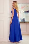 Numoco 299-3 CHIARA elegancka maxi suknia na ramiączkach tył