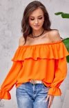 Modna bluzka hiszpanka orange 0116-1