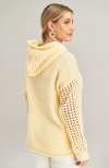 Figl M996 żółty sweter damski tył