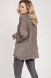 MKM SWE219 sweterek z golfem mocca tył