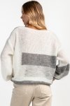 Casualowy sweter z wełny F1895 tył