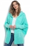Oversizowy sweter z kapturem F960