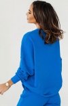 Ivon Morelli oversizowa bluza damska niebieska tył