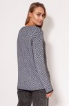 MKM SWE288 sweterkowy żakiet damski tył