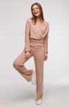 Bewear B292 bluza z kopertowym dekoltem mokka 