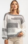 Casualowy sweter z wełny F1895-1