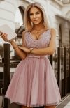 Rozkloszowana sukienka z koronką Bicotone 2206-24