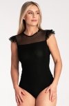 Figl M1040 czarne body damskie  