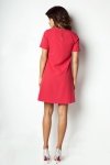 Ivon P17 sukienka czerwony tył