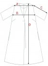 Bewear B280 sukienka trapezowa z dekoltem V beżowa 