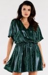 Oversizowa zielona sukienka A561-1