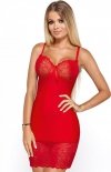 Paripari Vesta dopasowana koszulka nocna red