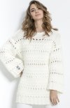 Fobya F862 sweter oversize chunky knit ecru-1