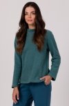 Bewear B268 bluza z wysokim kołnierzem turkusowa 