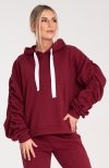 Figl M1055 bordowa bluza damska 