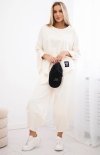Komplet Punto Milano Winter bluza i spodnie jasny beż