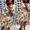 Lola boho sukienka zakładana w liście