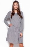 Figl M334 sukienka ciemny szary