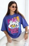 Oversizowy t-shirt Daisy Duck fioletowy