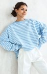 Oversizowa bluza damska w paski Flowy