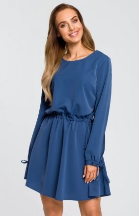 Moe M426 sukienka niebieska