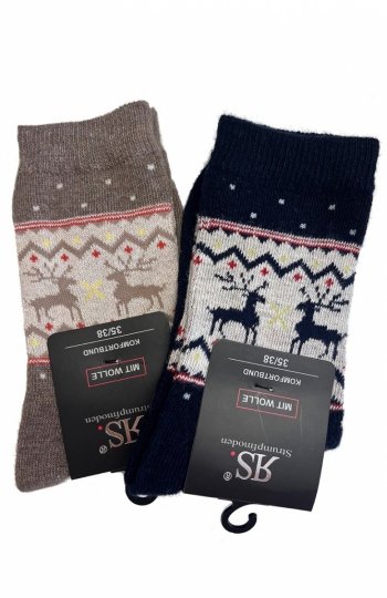 RiSocks 43356 Mit Wolle Komfortbund skarpety unisex 