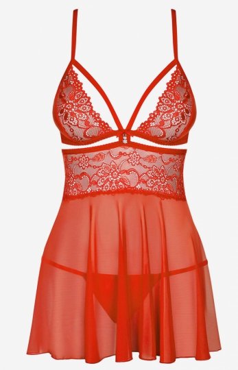 Obsessive 838-BAB-3 koszulka babydoll i stringi