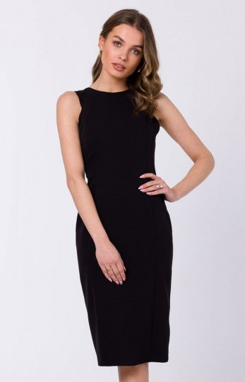 Stylove S342 czarna ołówkowa sukienka