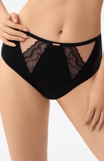 Gorsenia F003 Joy Czarny figi damskie 