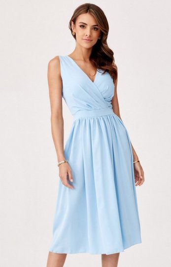Szyfonowa sukienka midi baby blue 399