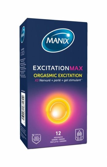 Prezerwatywy MANIX Excitation Max – Stymulacja i Rozgrzewający Efekt