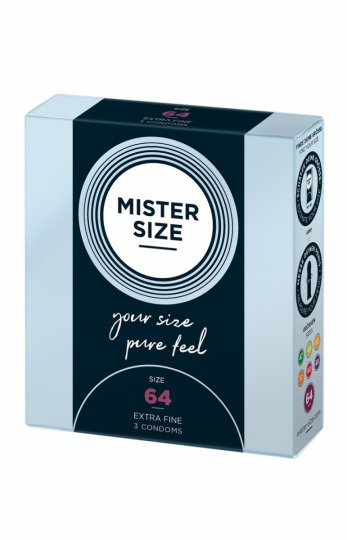 Mister Size prezerwatywy 64 mm 3 sztuki