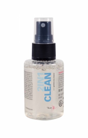 Just Play Clean 2w1: Spray Oczyszczający do Miejsc Intymnych i Zabawek