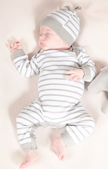 Pajacyk niemowlęcy prążek paski