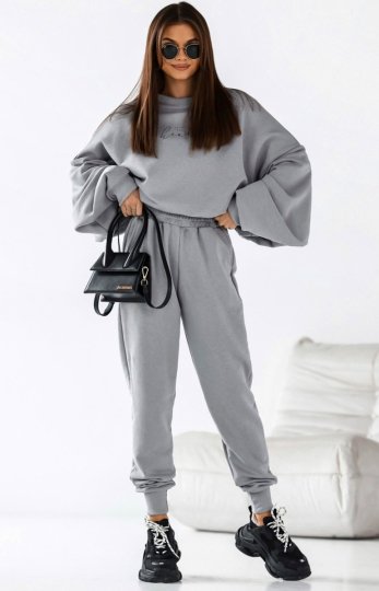 Dres Heart – oversizowa bluza i spodnie z szeroką gumą w pasie