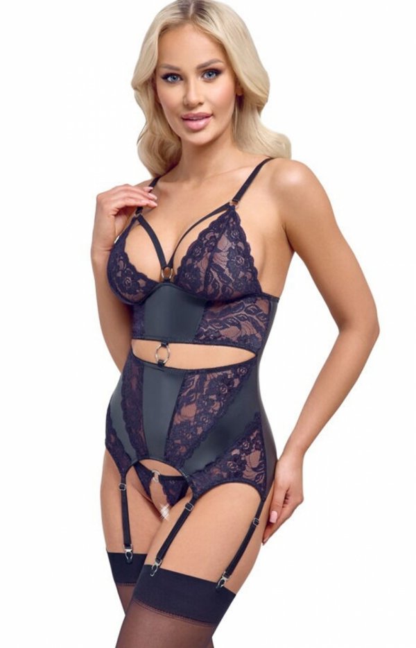 Cottelli koronkowy top i stringi-1