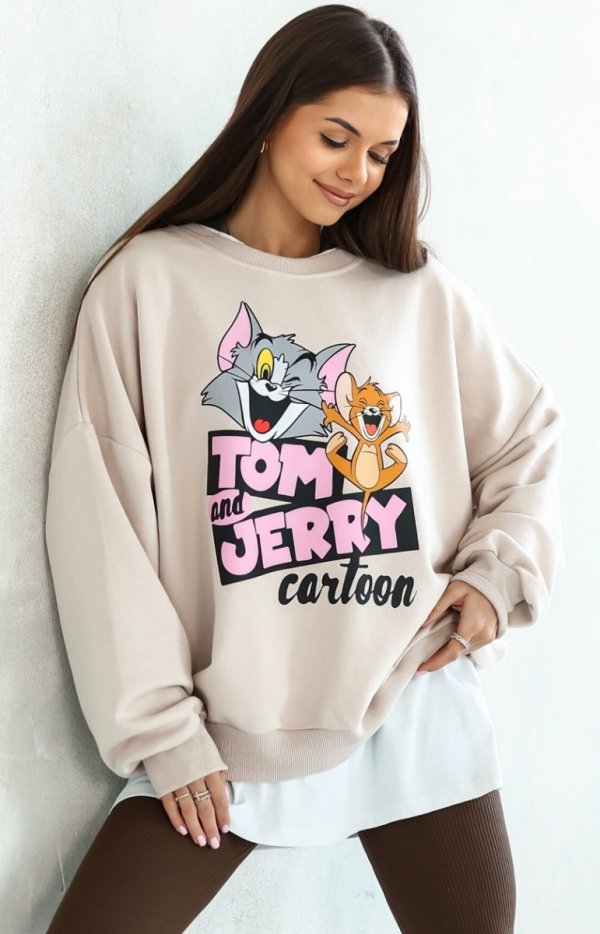 Oversizowa bluza damska tom and jerry